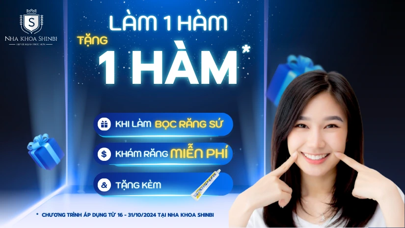 làm 1 hàm tặng 1 hàm