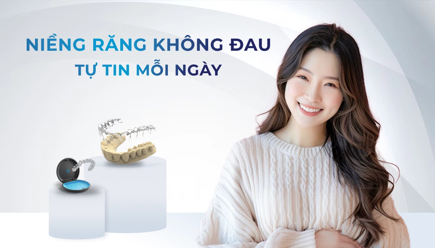 Niềng trong suốt Invisalign Moderate một hàm