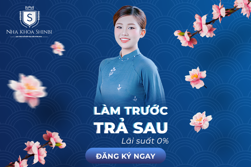 Dịch vụ làm răng trước trả tiền sau lãi suất 0% tại Shinbi