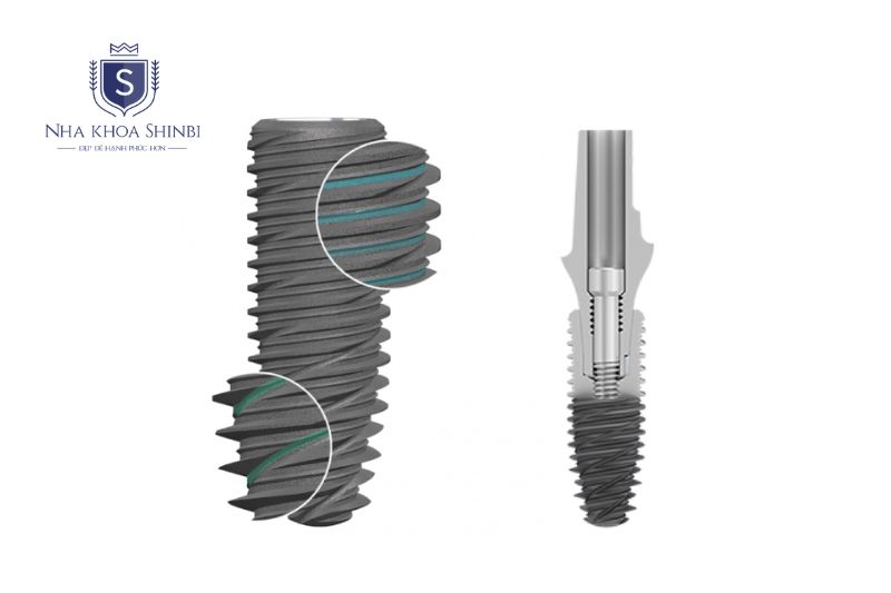 Trụ Implant Kontact là chân răng nhân tạo làm từ Titanium tinh khiết